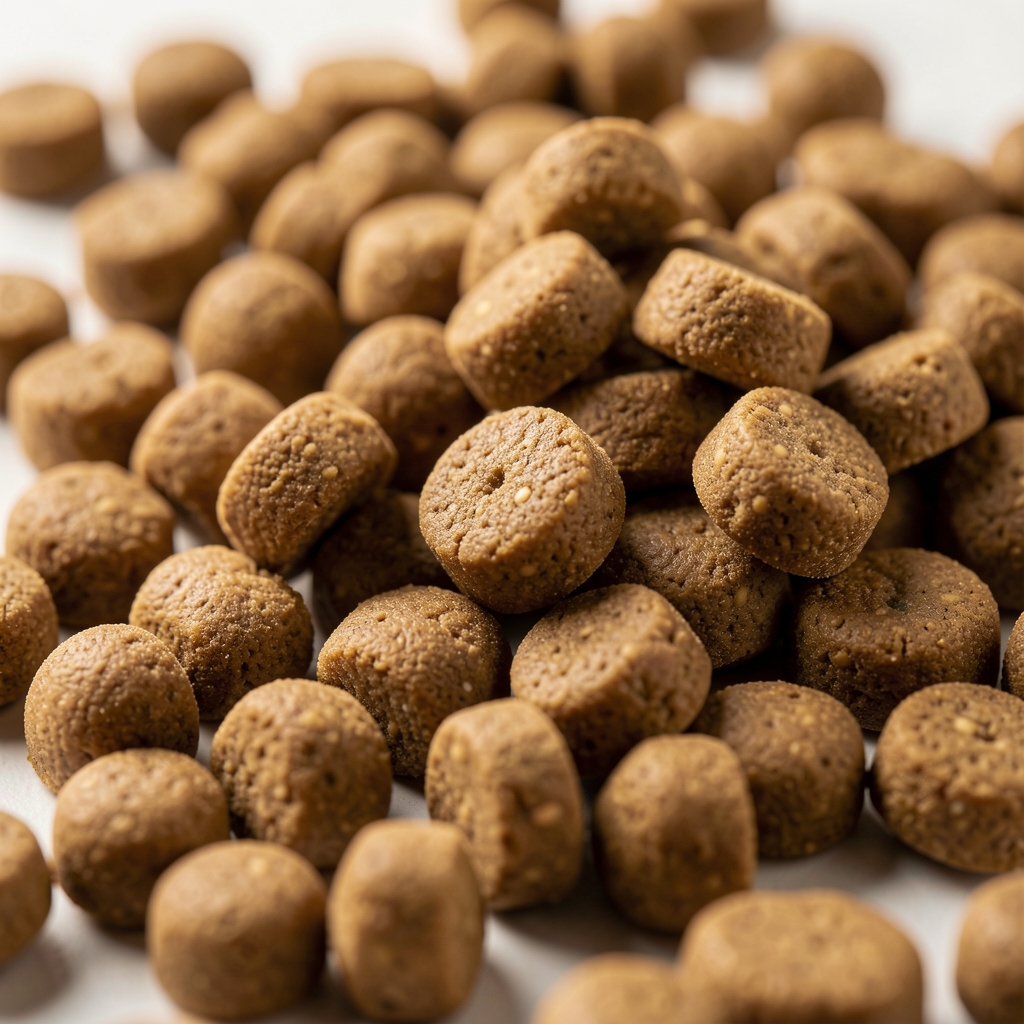 Royal Canin Sterilised 37 özel şekilli kibble taneleri yakın plan